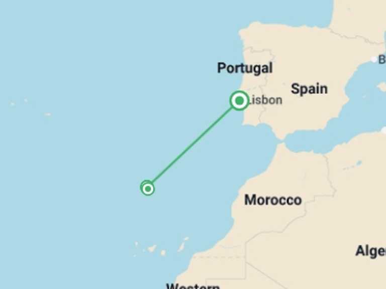 Map of Europe Tour with 3 destination visits for the trip: Madeira Uncovered: A 6-Day Island Discovery