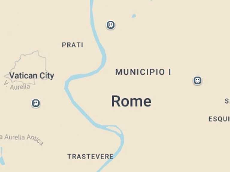 Map itinerary of Italy Tour in August 2027 with 1 destination visits for the trip: Rome by golf-cart private tour