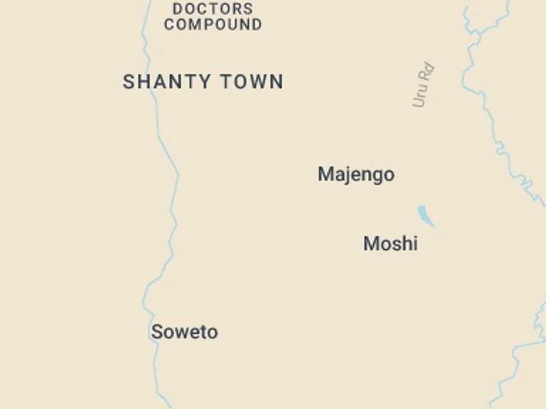 Map itinerary of Tanzania Tour in April 2027 with 1 destination visits for the trip: Forest Nature Walks