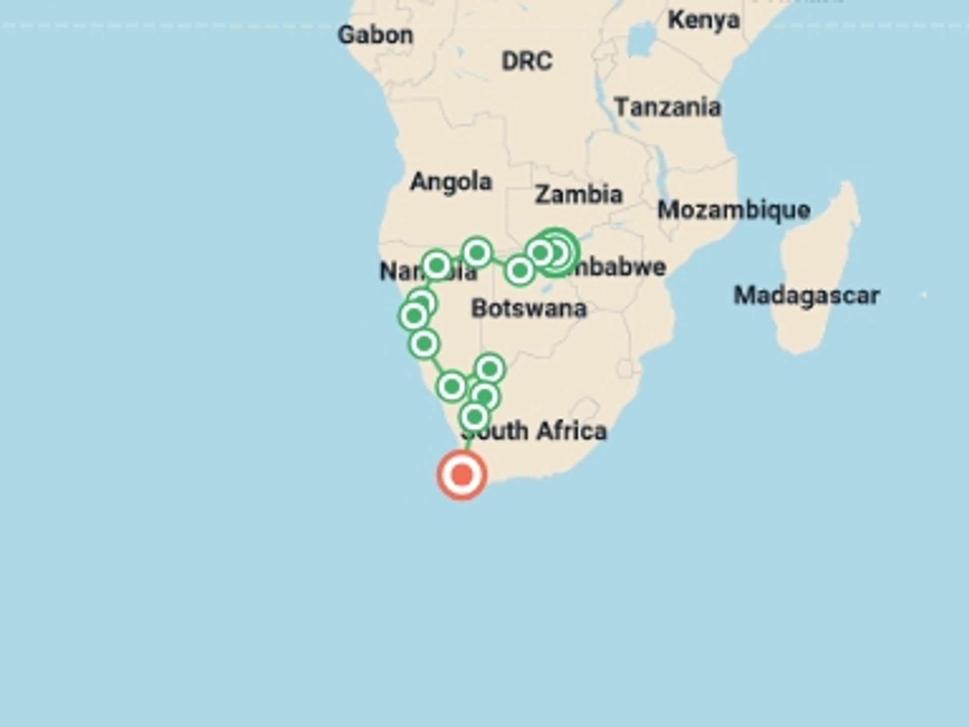 Victoria Falls 20-Day tours