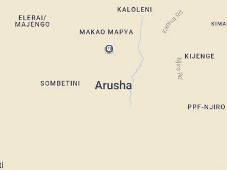 Map itinerary of Arusha Tour in May 2027 with 2 destination visits for the trip: Lake Manyara National Park Full Day Safari