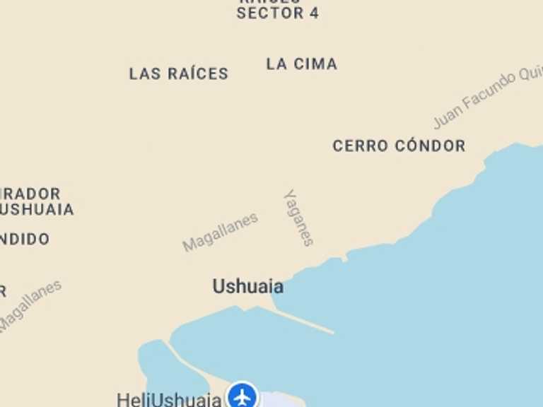 Map itinerary of Argentina Tour in October 2026 with 2 destination visits for the trip: Beagle Channel Yacht Sailing