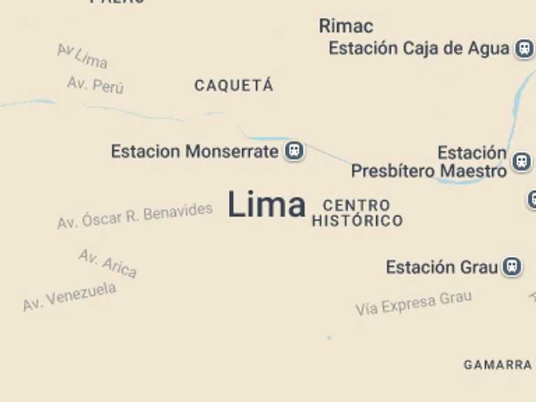 Map of 1-Day Lima Tour with 1 destination visits for the trip: Barranco, Magic Water Circuit and Dinner Show