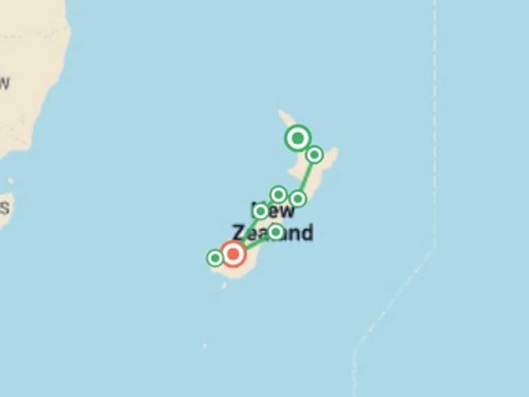 Map of Auckland Local culture Tour with 9 destination visits for the trip: Real New Zealand
