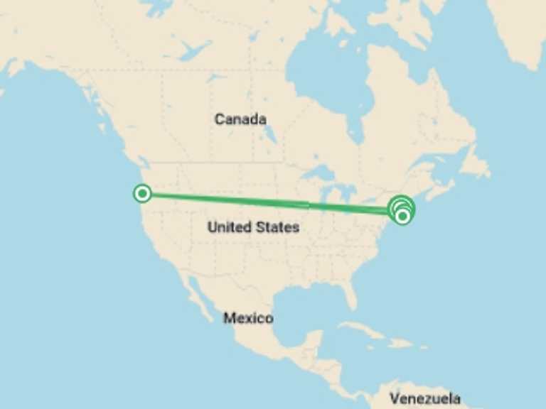 Map of North America Adventure Tour with 4 destination visits for the trip: Treasures of Cape Cod & the Islands