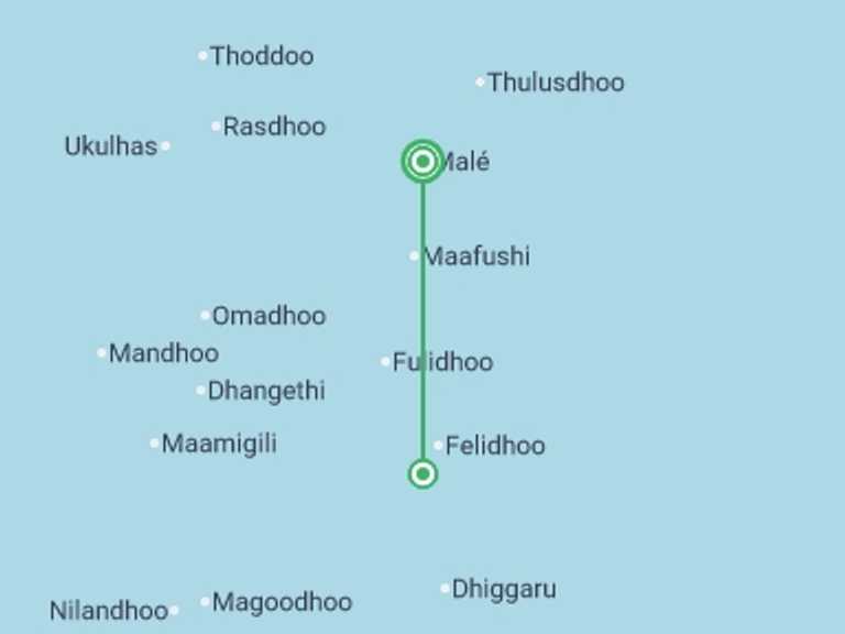 Map of 8-Day South Africa Tour with 3 destination visits for the trip: Marine Conservation Cruise