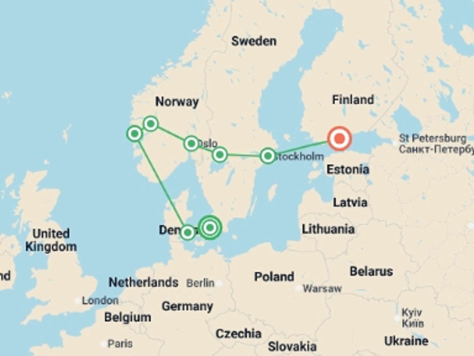 Copenhagen 13-Day tours