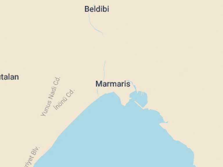 Map itinerary of Turkey Tour in December 2025 with 1 destination visits for the trip: Marmaris Private Shore Excursion