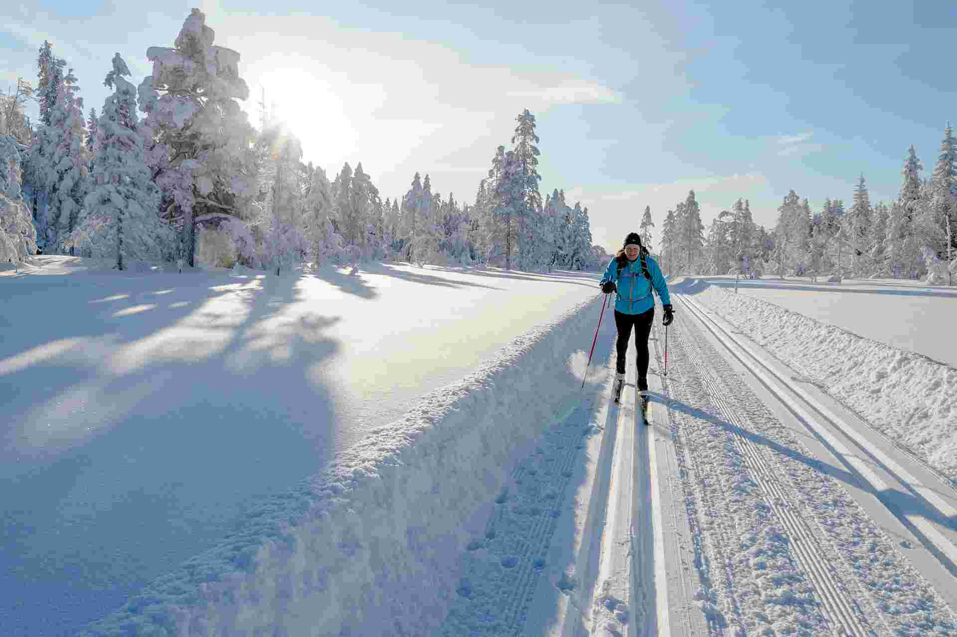Cross-Country Skiing in Skåbu, Norway