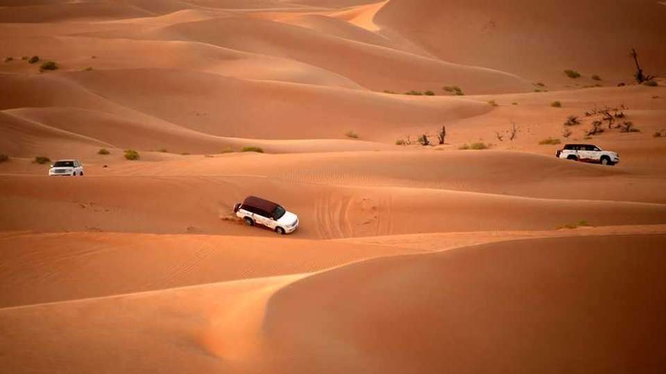 Dubai Desert Safari Dune Drive and Camel Ride with BBQ - Look At Egypt Tours - UAE - Image 2