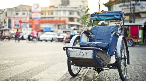 Cambodia Tailor-made Vacation Packages: Half Day Cyclo Tour Around Central Phnom Penh