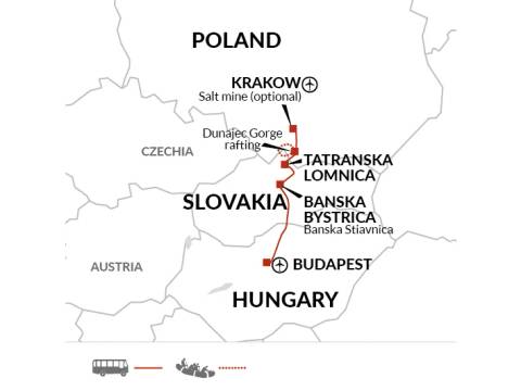 Rafting Tour: Krakow To Budapest Adventure