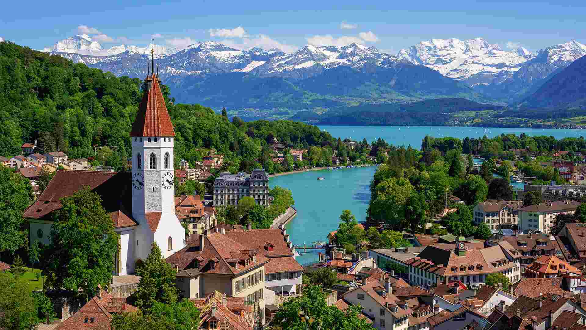 Mountains, Valleys and Lakes of Switzerland
