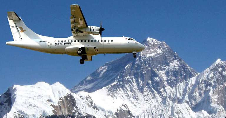 One-hour mountain flight over Everest trip - alternative tour available