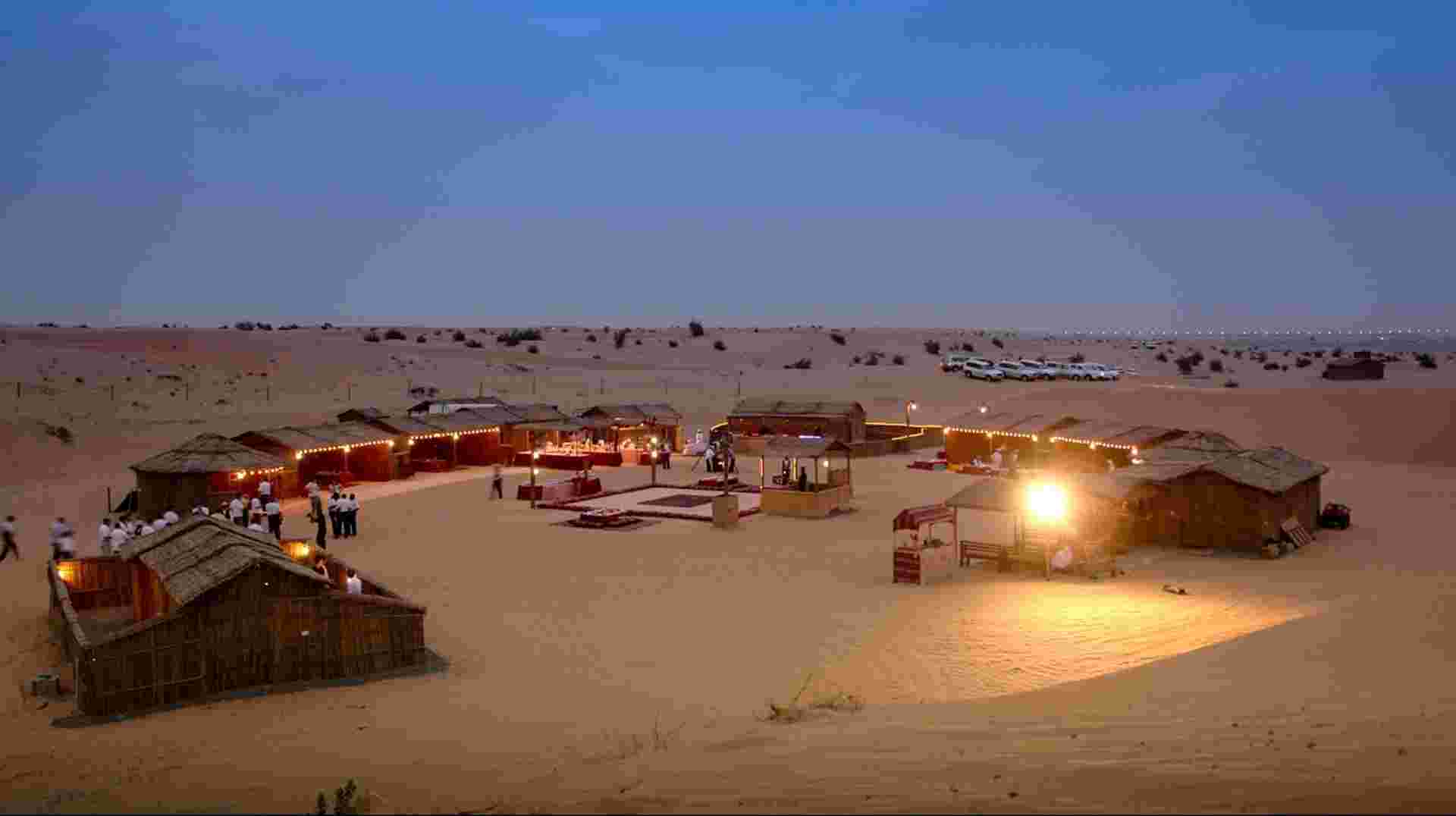 Overnight Camping Desert Safari with BBQ Dinner