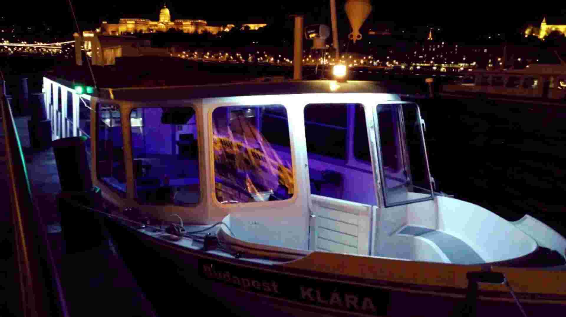 Private Boat on the Danube River in Budapest