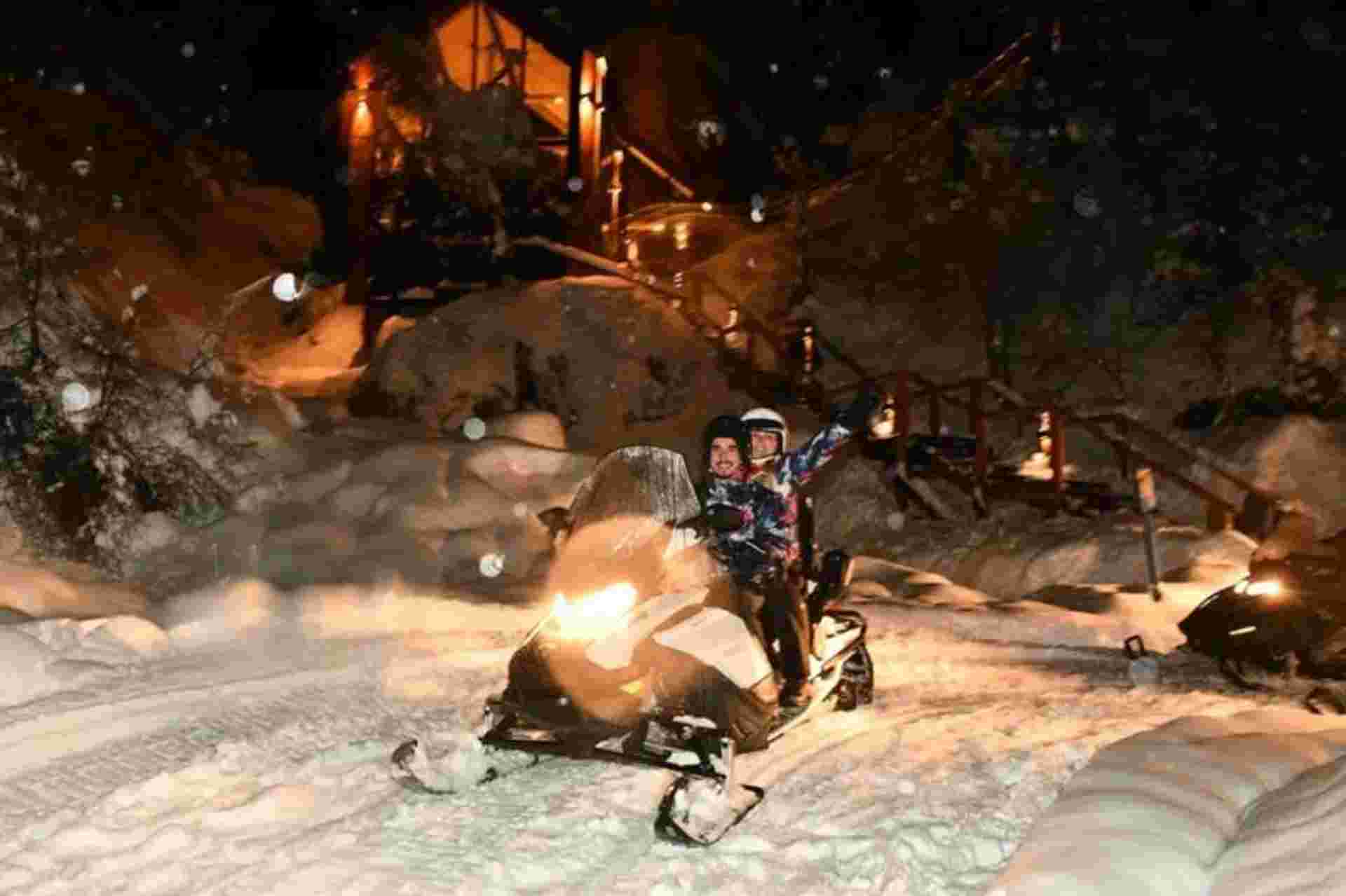 Snowmobile Adventure & Dinner at La Cueva Catedral