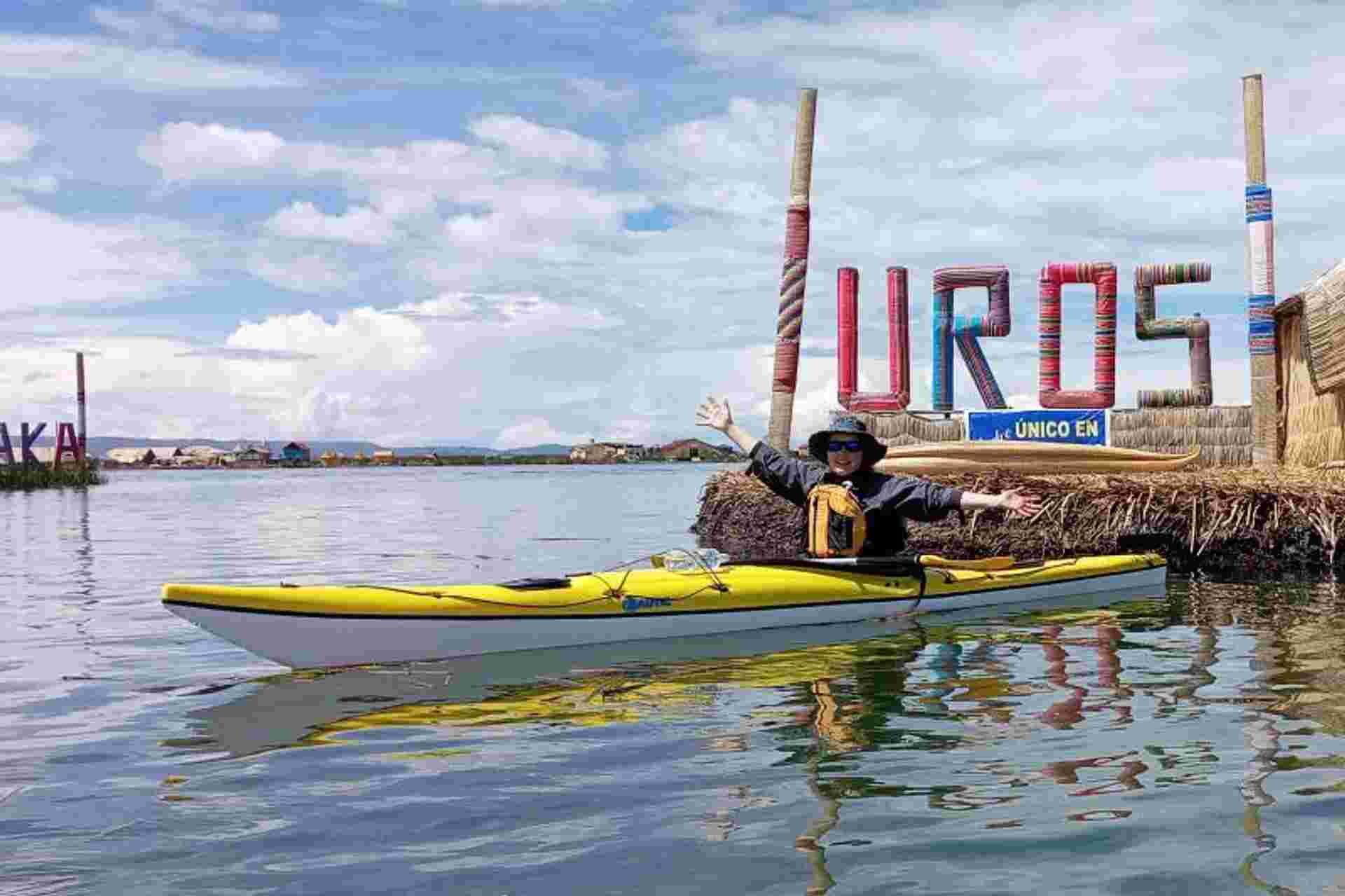 Uros Floating Island Kayak Experience at Lake Titicaca