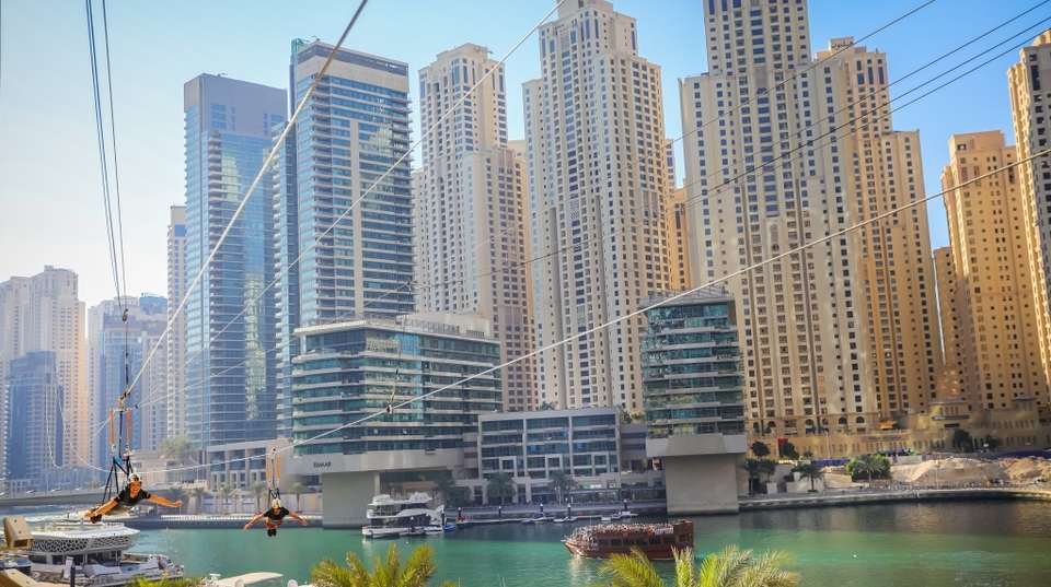 Zipline Experience in Dubai Marina with 1way PVT transfer - Odyssey Dmc - UAE - Image 3