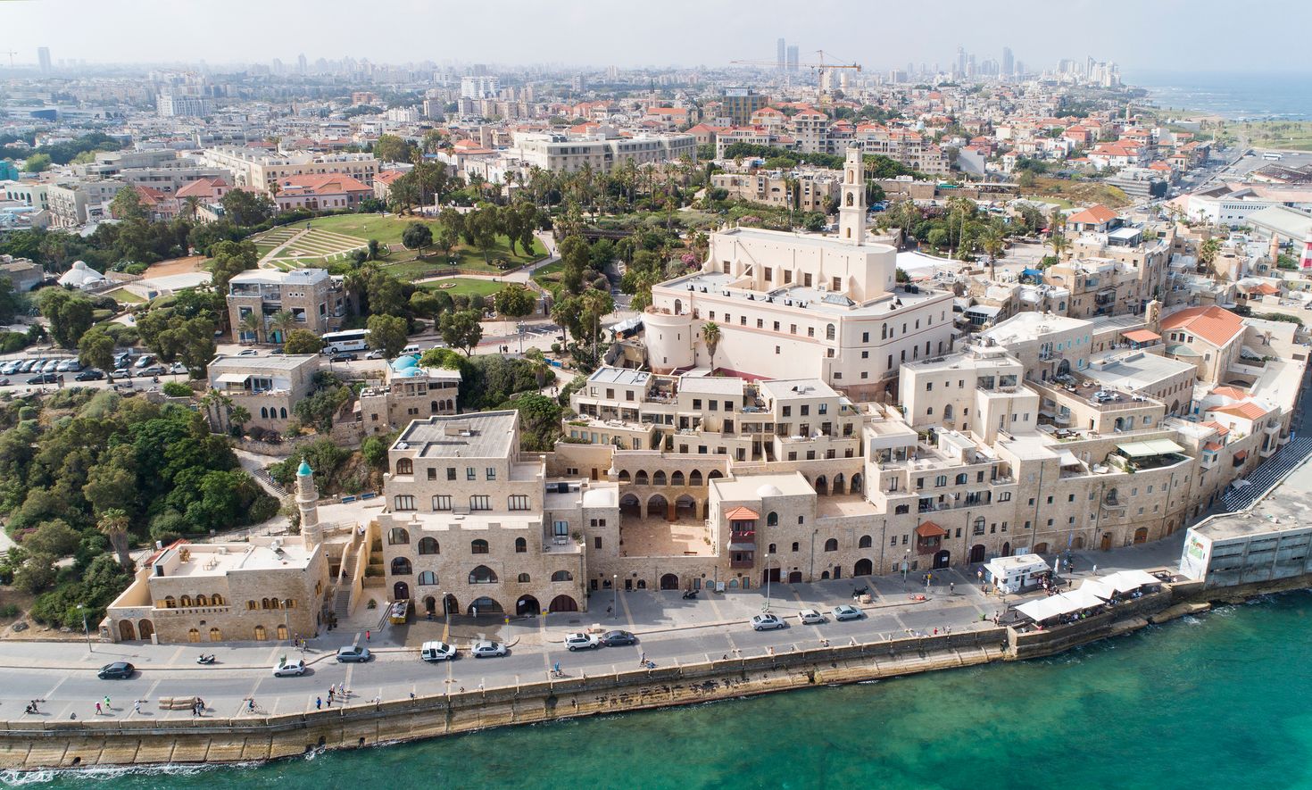 Aerial view of Yafo in Jaffa