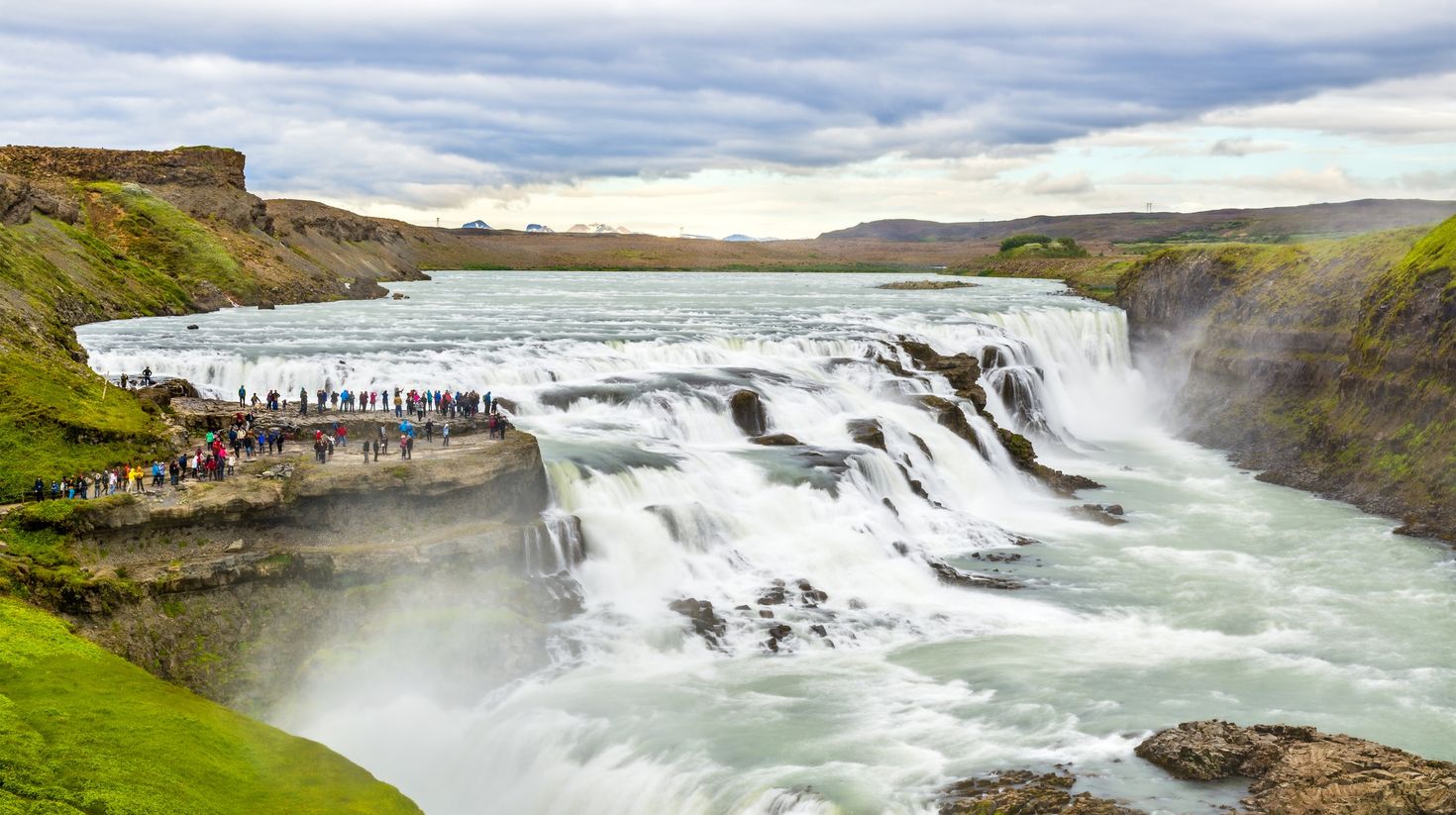 The Golden Circle Tour in Iceland cover the stunning Gullfoss waterfall
