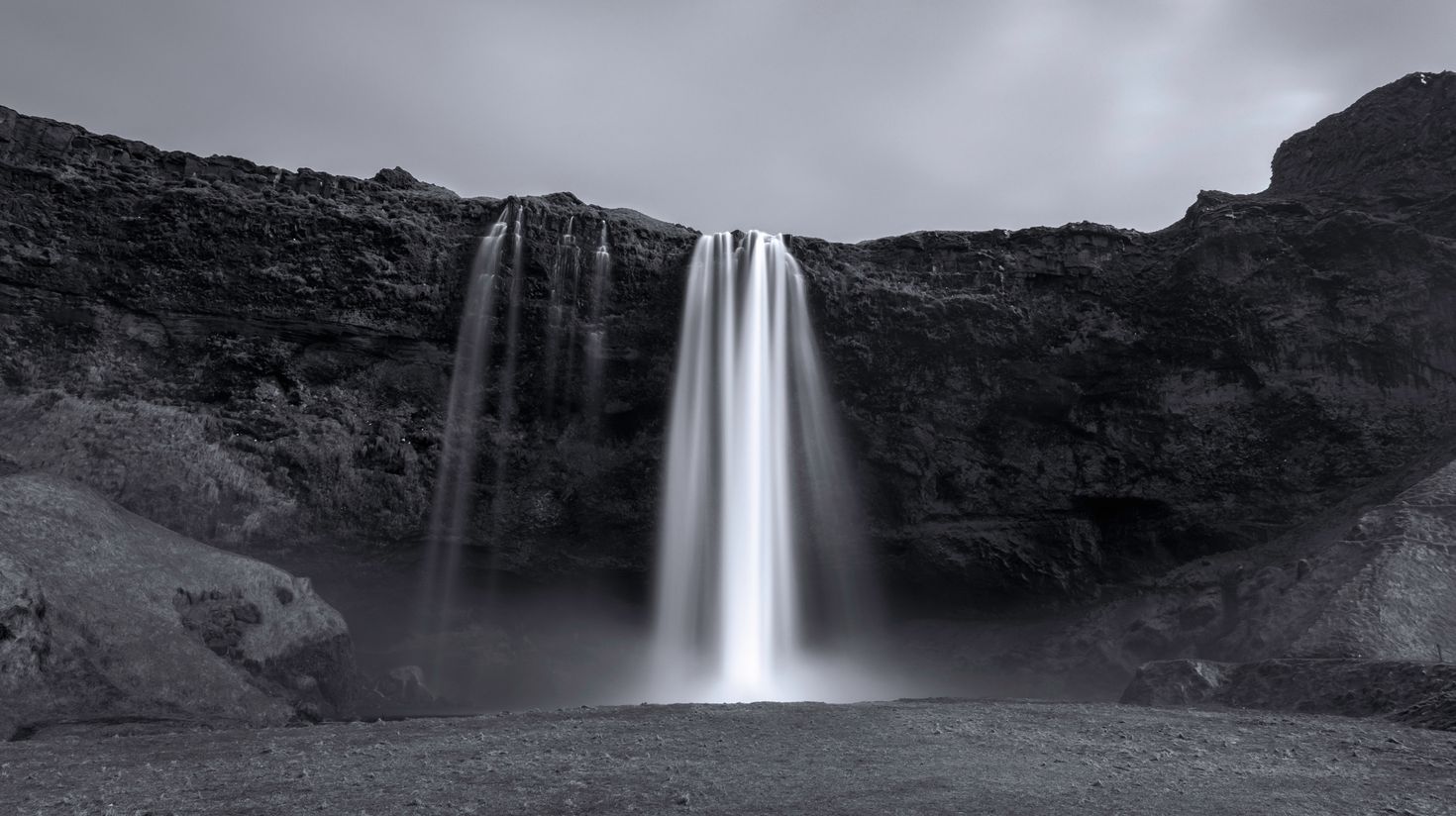 The Seljalandsfoss Waterfall  - one of the most famous waterfalls in Icelan