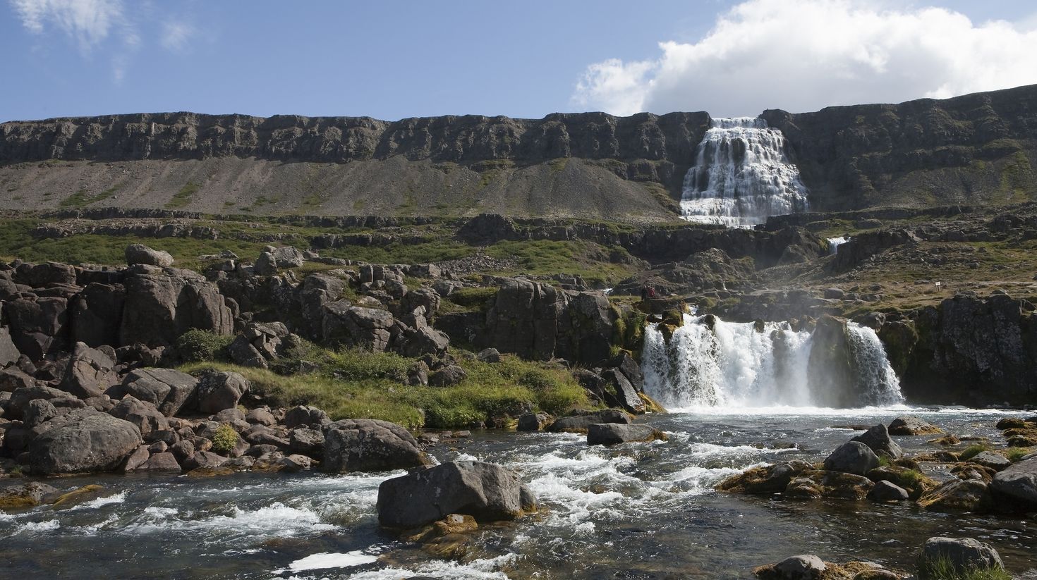 Dynjandi waterfall in Iceland