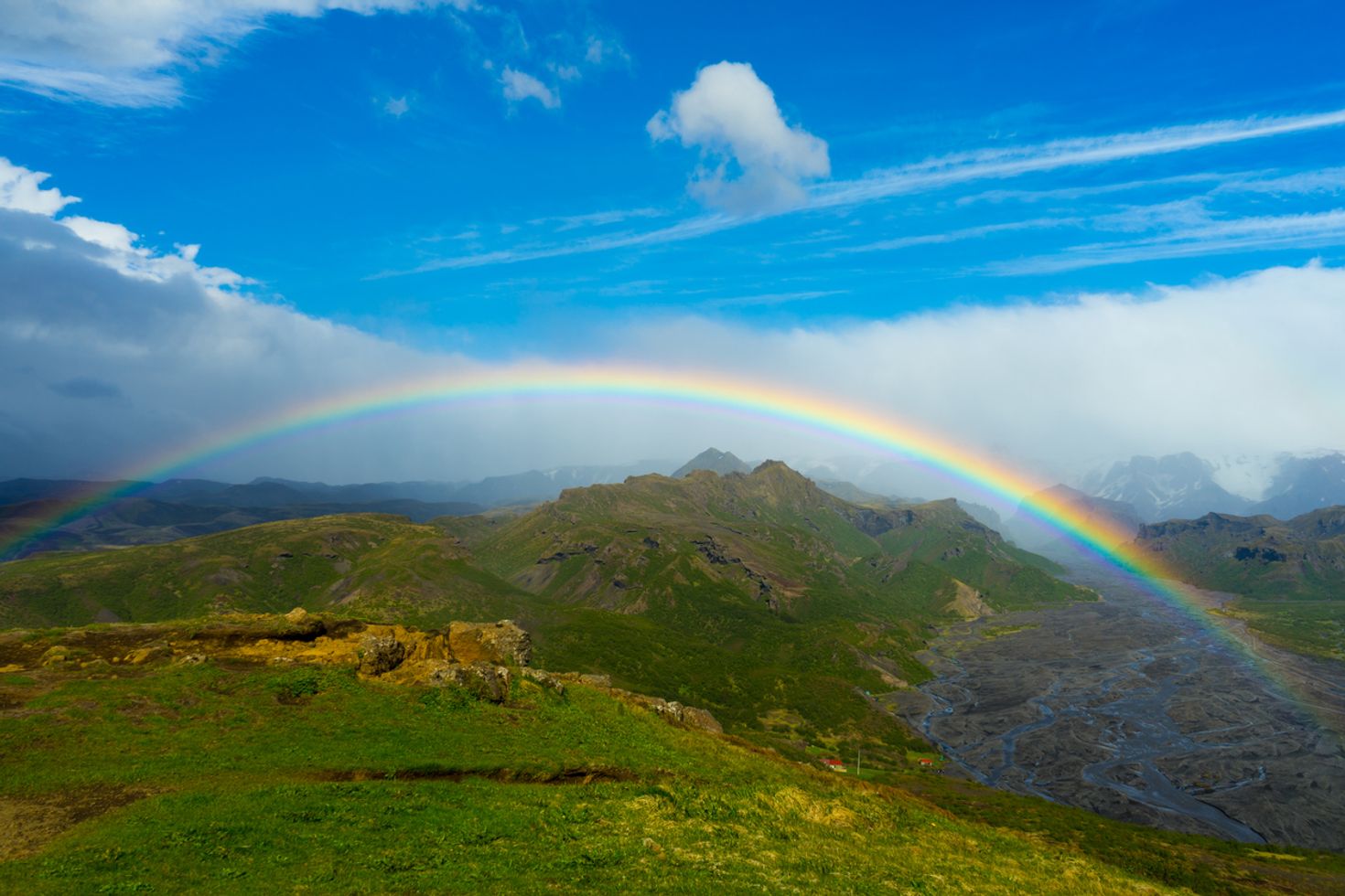 Thorsmork offers excellent day hike trails in Iceland