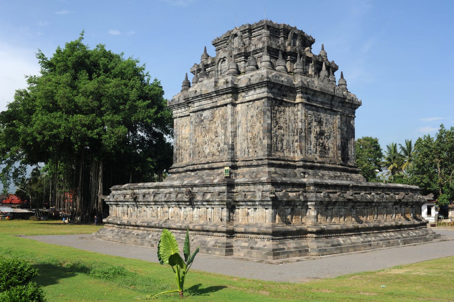 Mendut is the first Indonesian temple to be completely restored.