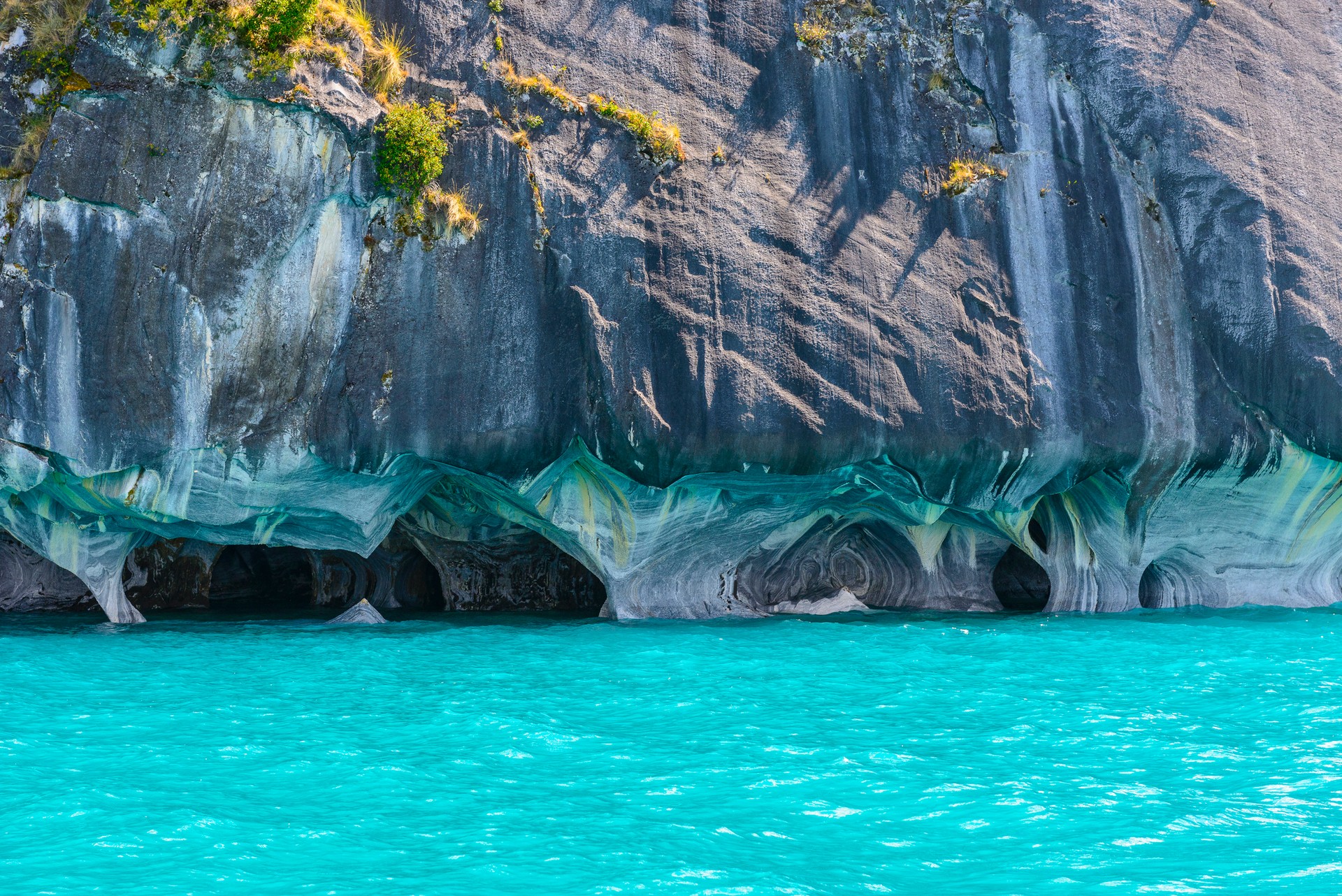 The Marble Caves can be explored via kayak or boat tours Region de Aysen (Aysen Region) in the Chilean Patagonia still remains in pristine conditions. Marble Caves is one of the natural phenomenon it flaunts.