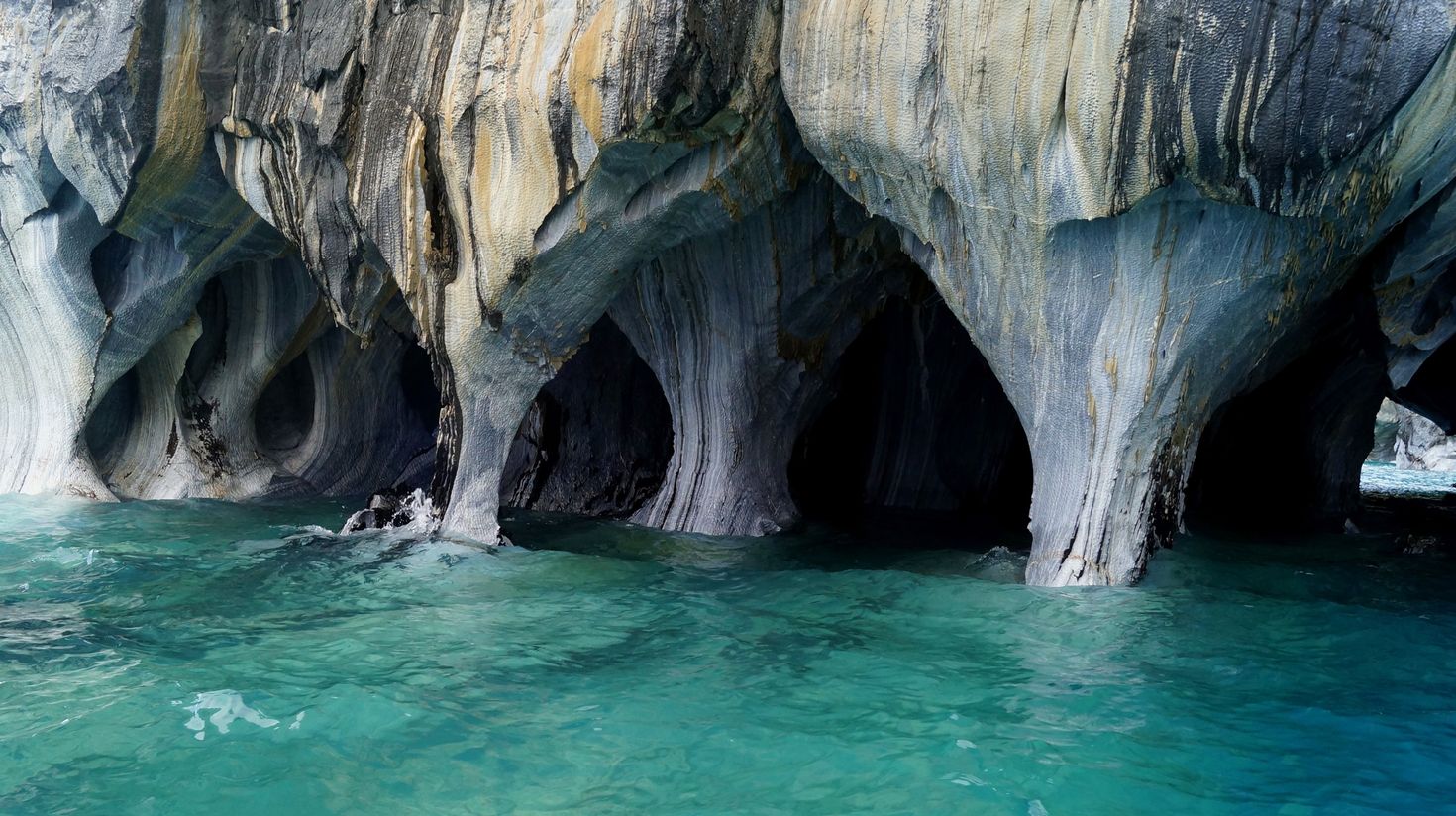 Marble caves in Region de Aysen