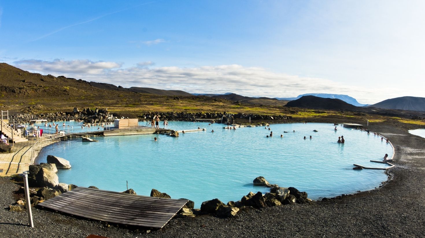 Natural hot springs near Lake Myvatn