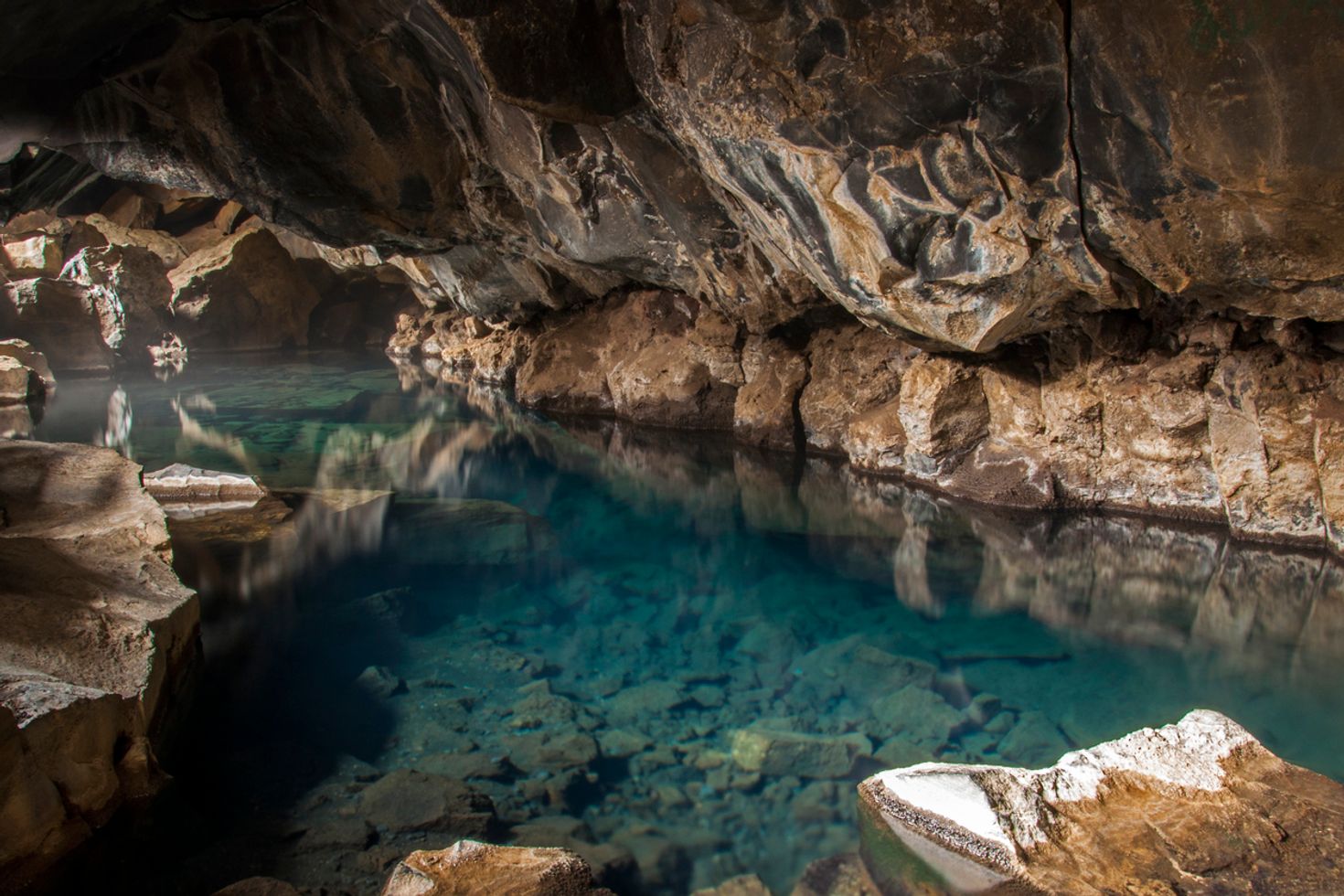 Geothermal cave near Lake Myvatn