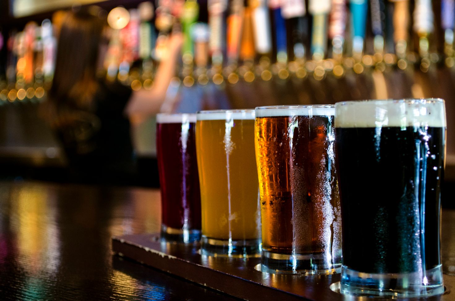 Tasting craft beer in Bariloche