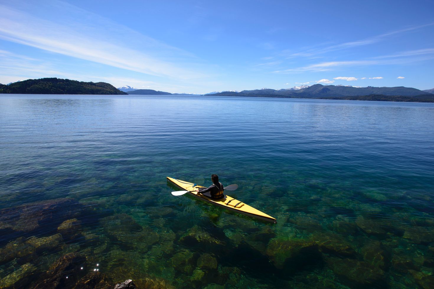 Kayak in Lago Nahuel Huapi