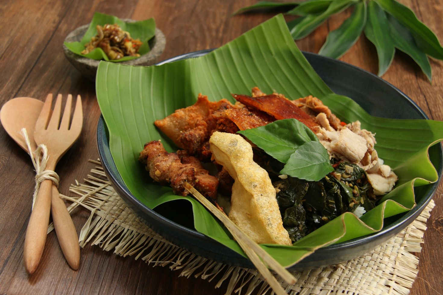 Babi guling is a popular dish in Indonesian cuisine