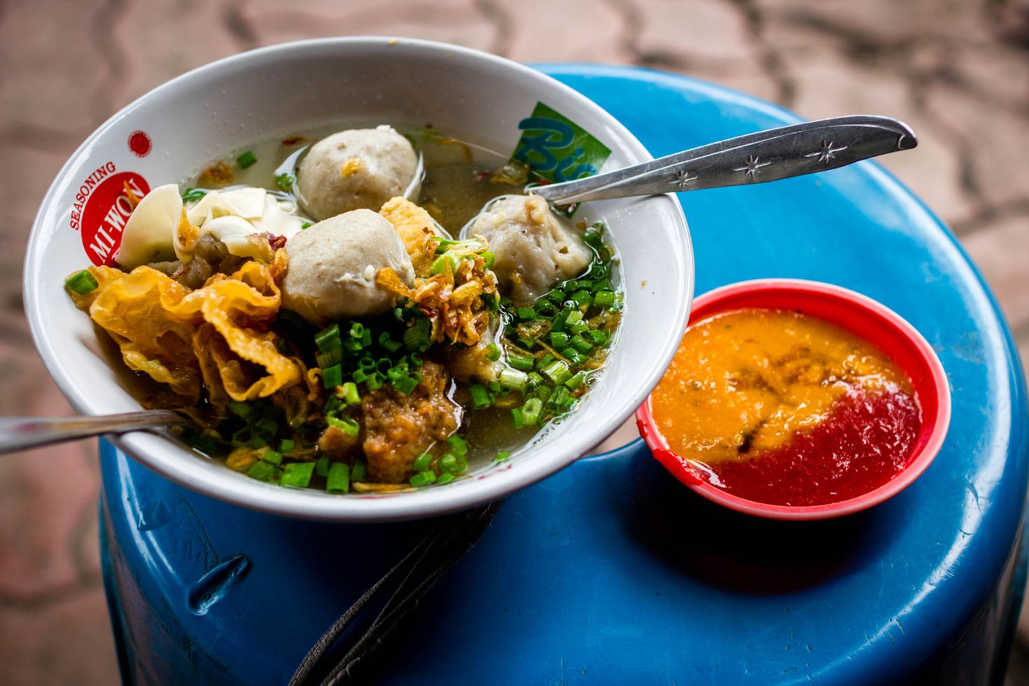 Bakso is a meatball and noodle soup in Indonesian food