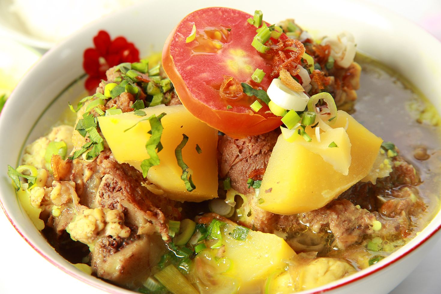 Sop buntut is a delicious oxtail soup in Indonesian food