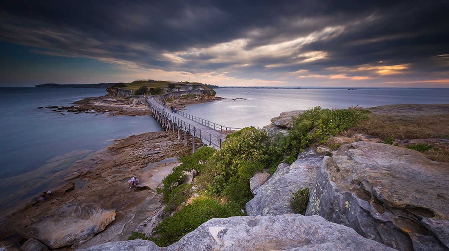 A view of Bare Island in Australia