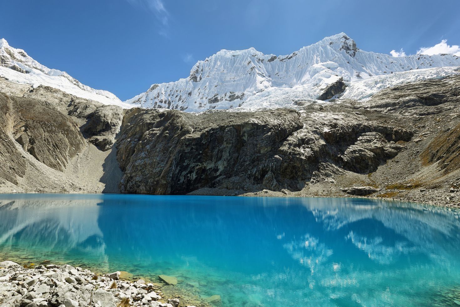 Laguna 69 is the most beautiful lake in the Huascaran National Park