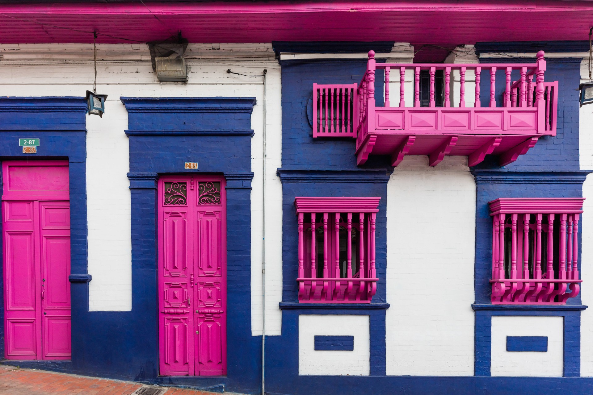 Colorful facades like this line the streets of Bogota 15 fun things to do in Bogota