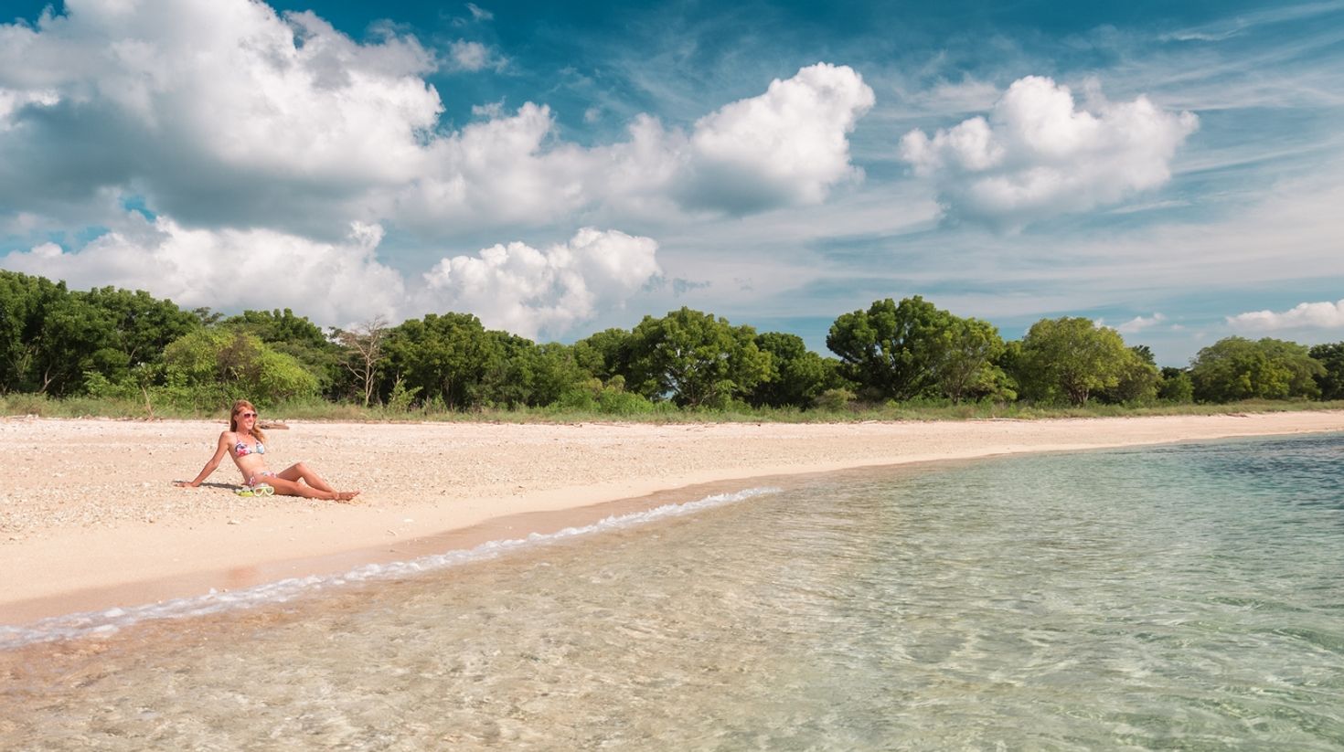 Menjangan Island has many beautiful beaches.