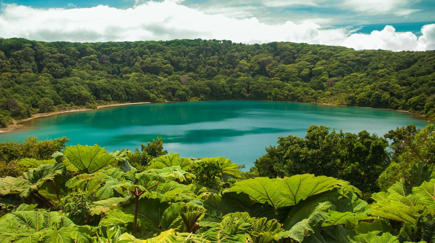 Laguna Botos is located near Poas Volcano in Costa Rica.