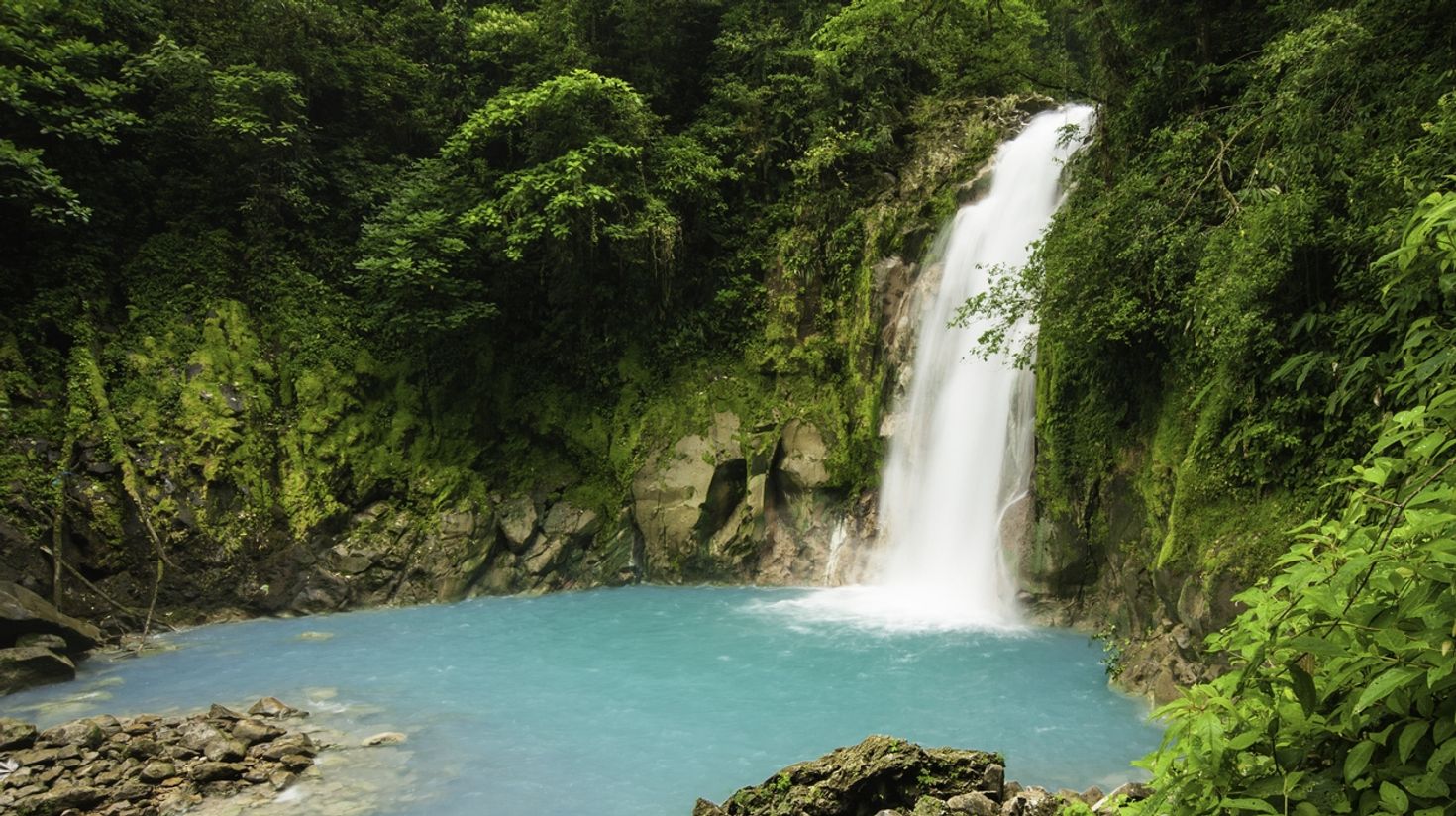 Rio Celeste waterfall in Costa Rica is indeed a beautiful sight.
