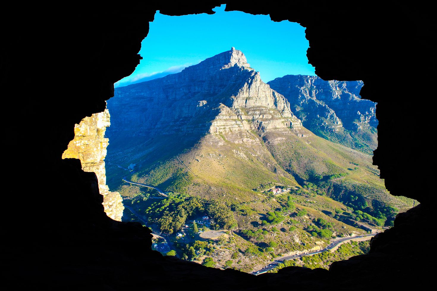 Cave in Lion's Head Mountain in Cape Town