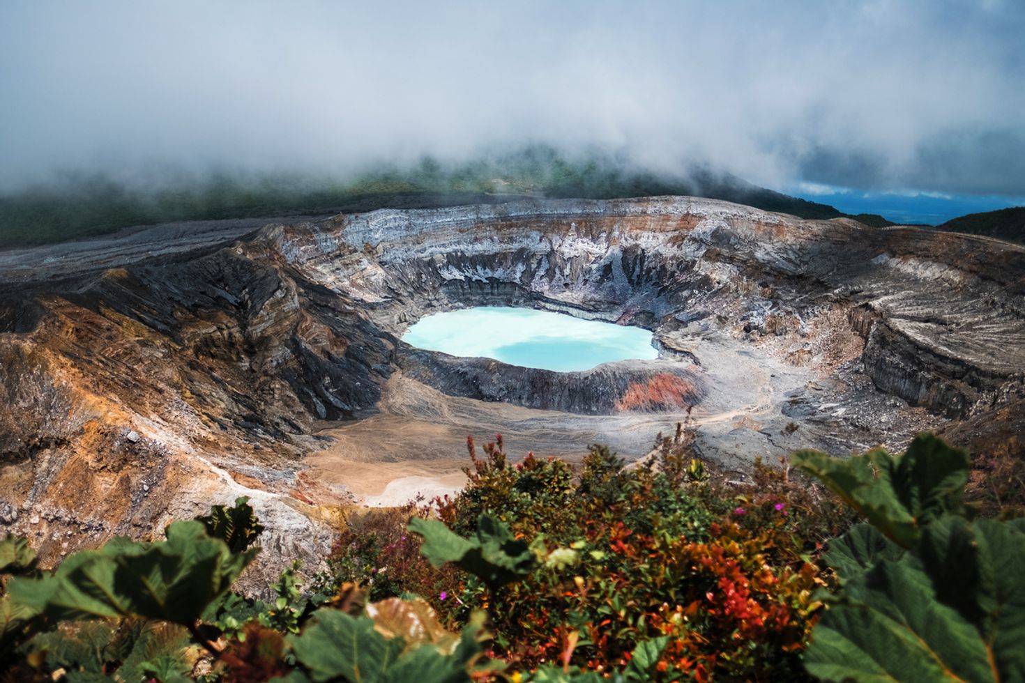 Volcano Poas in Costa Rica