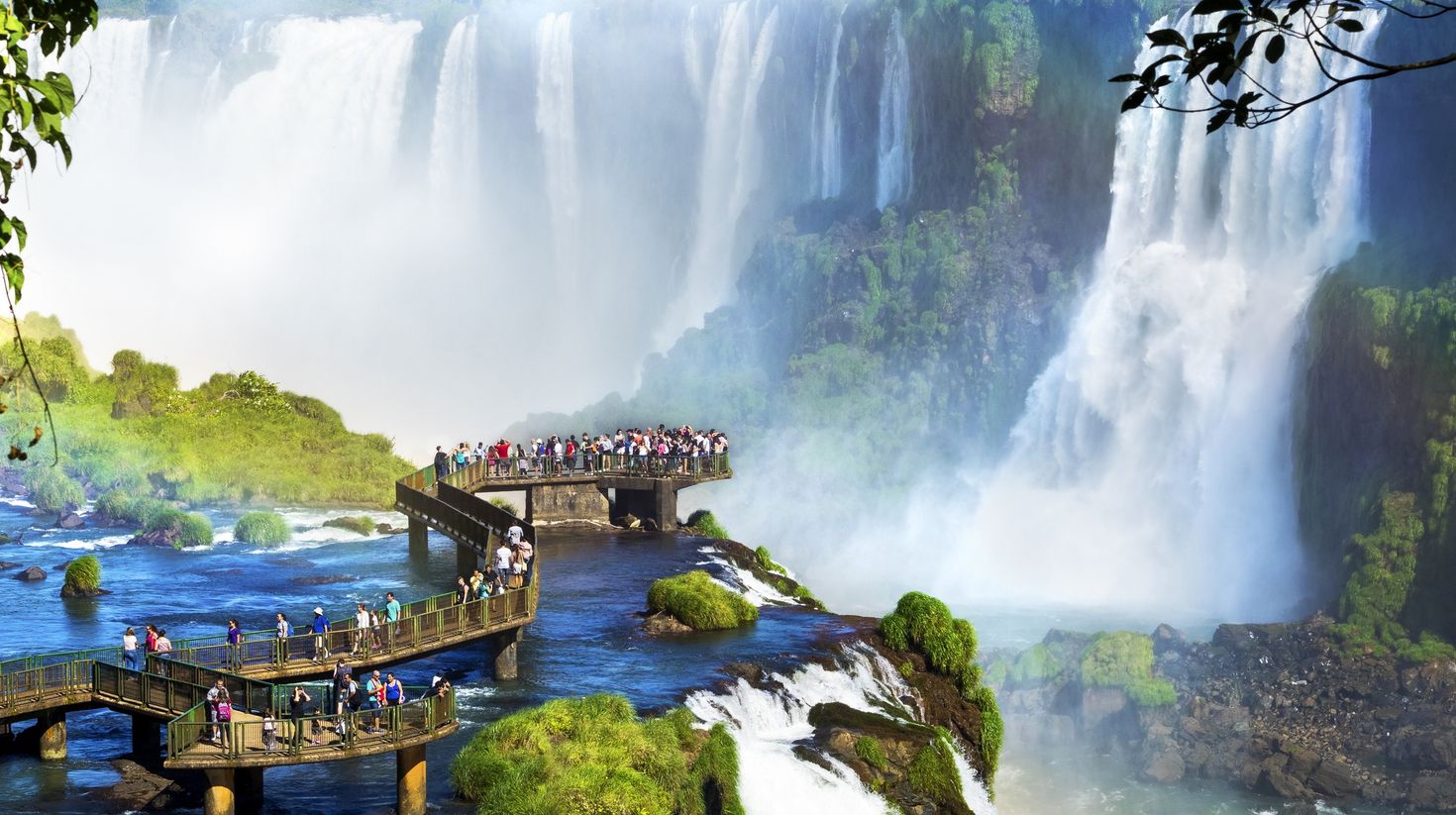 Iguazu Falls, on the border of Argentina and Brazil