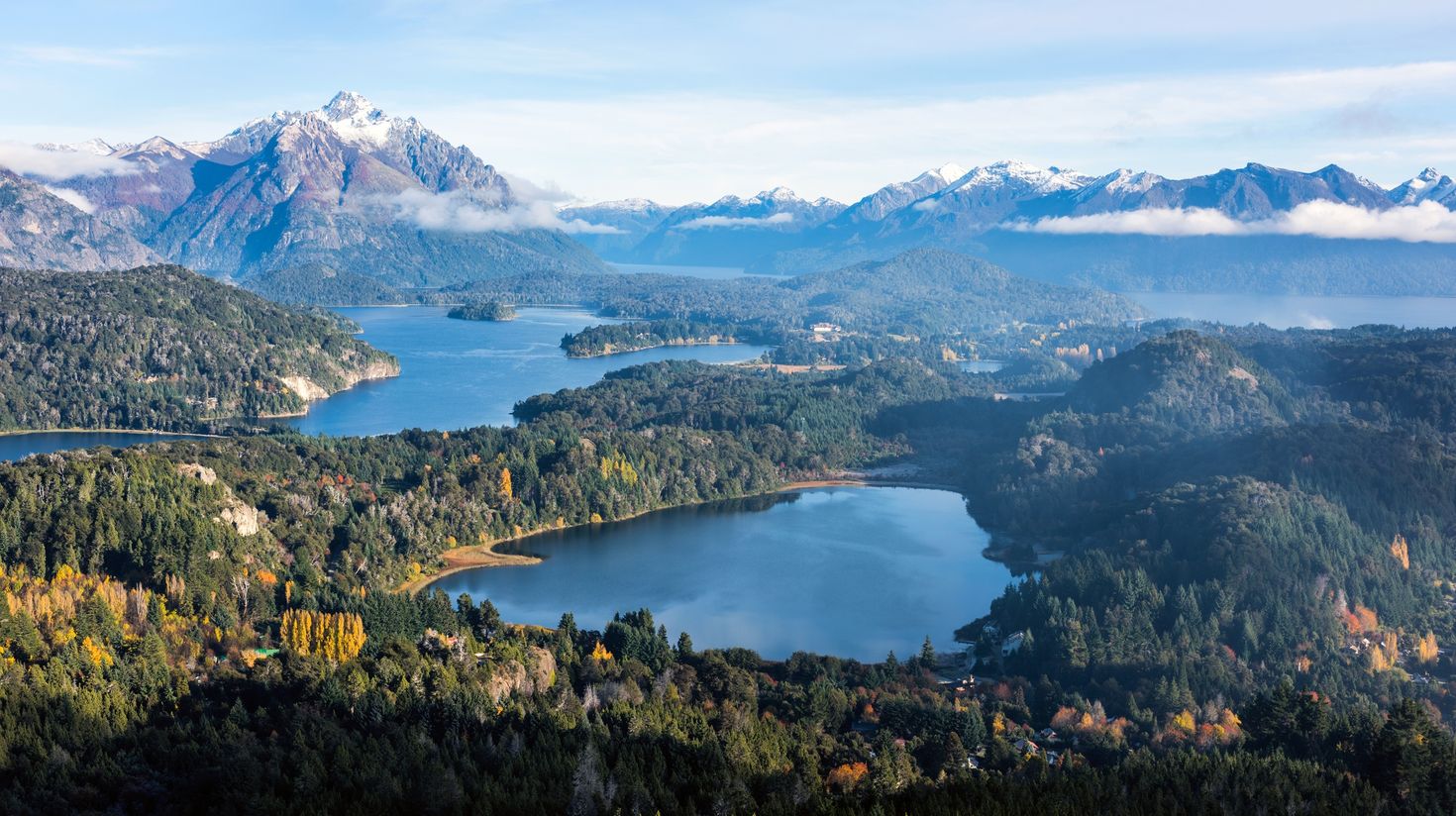 Gorgeous view from the top of Cerro Companario in Nahuel Huapi National Par