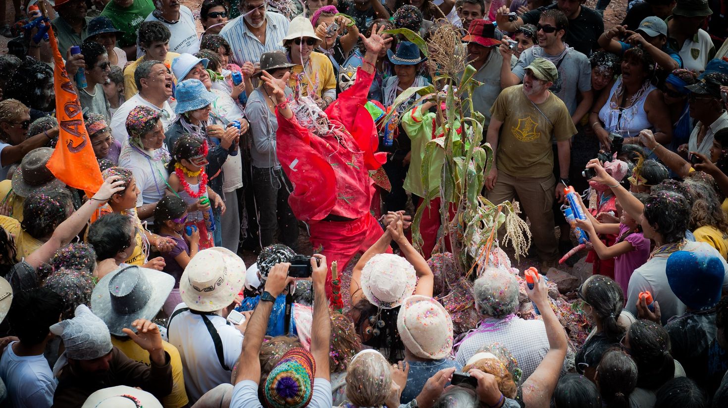 the traditional practice of the unburial of the Devil, Argentina