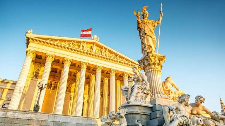 See the Austrian parliament building while spending 6 days in Austria.